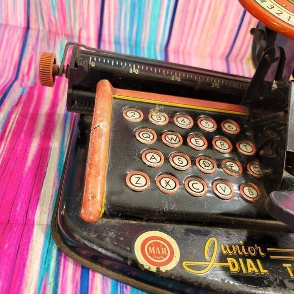 Antique Toy Louis Marx Junior Dial Typewriter - Picture 5 of 11